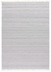 Tappeto per esterni grigio chiaro in plastica riciclata Liso, 140 x 200 cm Liso Eco-Dhurrie - Universal