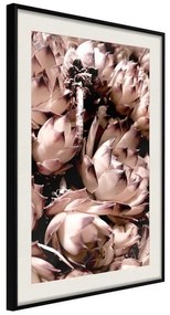 Poster  Autumnal Flowers  Cornice Quadri Cornice nera con pass-partout, Larghezza x Altezza Home decor 30x45