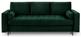 Divano letto in velluto verde Santo - Milo Casa