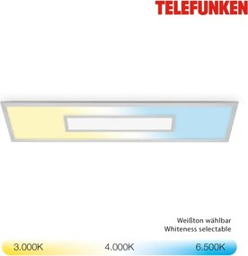 Pannello LED RGBW dimmerabile LED/20W/230V argento + telecomando