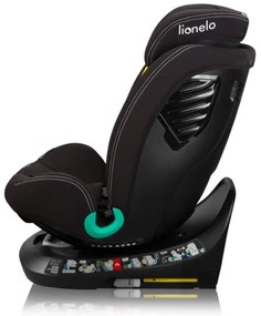 Lionelo-Seggiolino auto girevole con base BASTIAAN ONE i-Size 40-150 cm Nero Carbonio