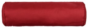 Cuscino poggiatesta a rullo rosso 18x50 cm idrorepellente