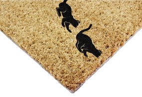 Zerbino in fibre di cocco 40x60 cm Jumping Cats – Artsy Doormats