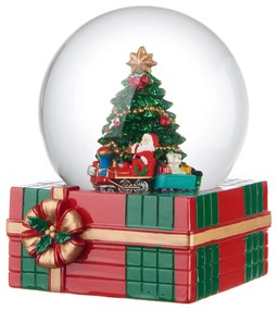 L'ocanera boule de niege Pacco regalo "Santa is here" carillon