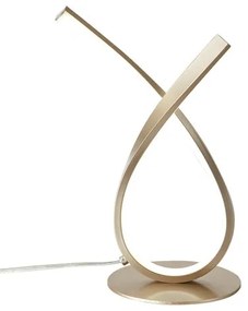 Lampada da tavolo LED moderno Rhonda argento, luce naturale Luce bianco naturale 700 LUMEN