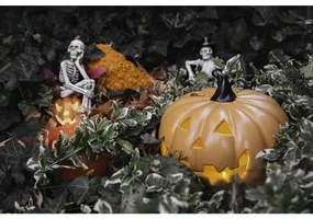Retlux - LED Decorazione HALLOWEEN LED/2xLR44/bianco caldo scheletro in una zucca resina
