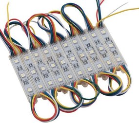 Kit 20 moduli led insign dc12v led 20x0,96w e m 72lm/m 6000k +rgb i...