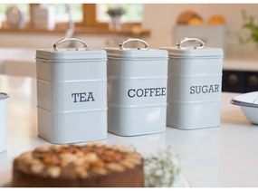 Barattolo da zucchero in latta grigia Nostalgia Living Nostalgia - Kitchen Craft
