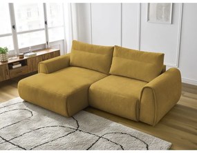 Divano angolare in giallo ocra Aden – Bobochic Paris