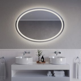 Specchio ovale con illuminazione a LED A33 120x85