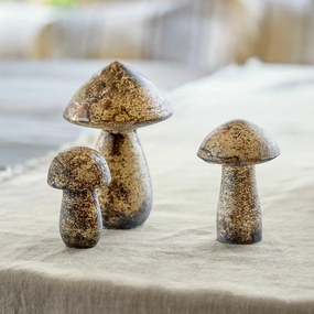 LOBERON Set di 3 funghi decorativi Dew