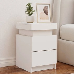 Comodino Con Luci Led Bianco 35x39x55 Cm /