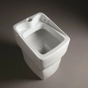 Vuotatoio in ceramica bianco lucido