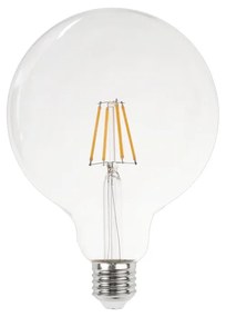 Lampada LED E27 8W a Filamento 140 lm/W, Dimmerabile - G125 Colore  Bianco Caldo 2.700K