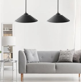 SET 2x Lampadario su corda UFO 1xE27/60W/230V