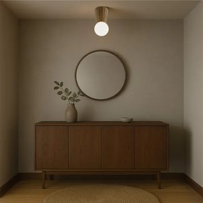 Argon 8974 - Plafoniera da bagno VOLANTE 1xG9/6W/230V IP44 Ø 12 cm marrone