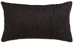 Cuscino Poliestere Cotone Nero 50 x 30 cm