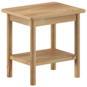 Comodino di colore naturale in rovere massiccio Olive – Vipack