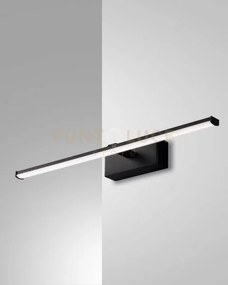 Nala applique nero l. 50cm a led 3000k - 10w - 1200 lm ip44
