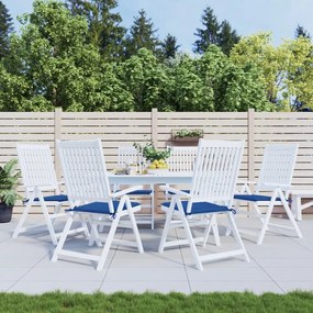 Cuscini Per Sedia 6 Pz Blu Reale 40x40x3 Cm İn Tessuto Oxford /