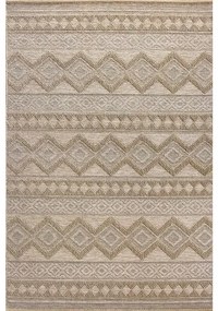 Tappeto Garden etnico geometrico beige, L 190 x L 160 cm