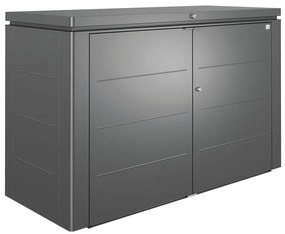 Baule BIOHORT HIGHBOARD 200 in acciaio grigio scuro L 200 x H 127 x P 84 cm