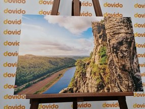 Quadro su tela – Vista sul fiume e foresta