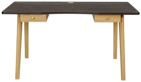 Scrivania con effetto rovere 70x140 cm Nice – Woodman