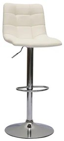 Sgabelli da bar regolabili design bianco (set di 2) MAXWELL