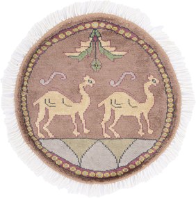 Agra Tappeto orientale 50x50 (Indian) Annodato A Mano