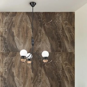 Brilagi - LED Lampadario a sospensione con catena COTTAGE 3xG9/40W/230V faggio/bianco