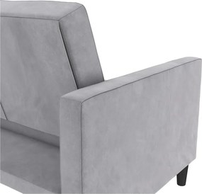 Divano grigio chiaro in velluto 207 cm Presley - Støraa