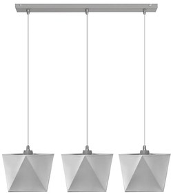 Lampadario ADAMANT 3xE27/15W/230V grigio