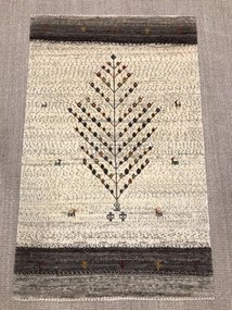 Loribaft Tappeto 80x130 Beige (Iran) Annodato A Mano