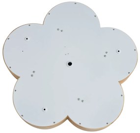 Plafoniera per bambini in legno con bianco - Lucille