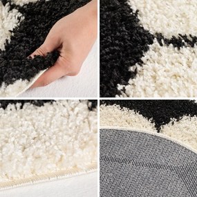 Tappeto per bambini nero e crema ø 100 cm Fun - Ayyildiz Carpets