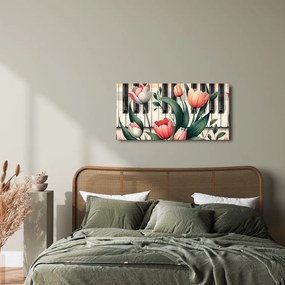 Quadro su tela – Fiori al ritmo della musica e del pianoforte