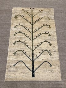 Gabbeh Tappeto 100x150 Beige (Iran) Annodato A Mano