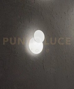 Applique in metallo bianco drum led 22w 3000k cri?80 220-240v 50/60...