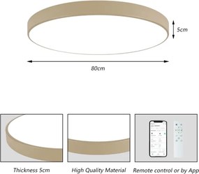 Brilagi - Lampada dimmerabile LED POOL SMART 100W/230V 80 cm beige Wi‑Fi Tuya + telecomando