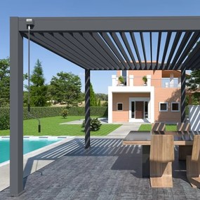 Pergola bioclimatica Ombréa autoportante 3x6M in alluminio
