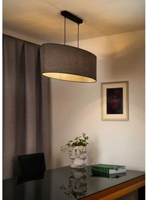 Duolla - Lampadario a sospensione con filo OVAL 2xE27/15W/230V marrone