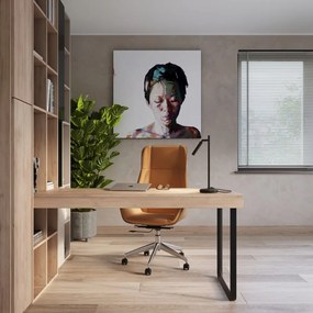 Lampada da tavolo nera (altezza totale 43 cm) Fideus – Sollux