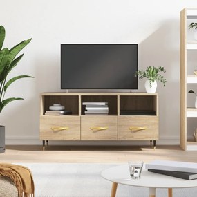 Mobile Porta Tv Rovere Sonoma 102x36x50 Cm İn Legno Multistrato /