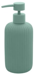 Dispenser portasapone liquido da appoggio in ceramica verde color