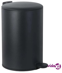 Practo Home Pattumiera a Pedale 20 L Nero Opaco