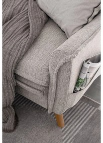 Divano letto angolare beige (angolo destro) Charming Charlie - Miuform