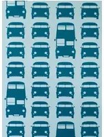 Ferm Living Carta da parati rush hour - Petrol Blue