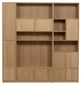 Libreria modulare in rovere colore naturale 110x199 cm Modulair - vtwonen