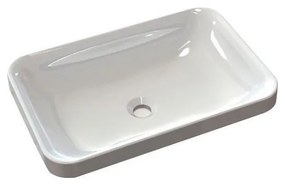 Sapho - Lavabo da incasso ASOFFI 55x37 cm marmo/bianco